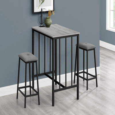 Dining Set, 3Pcs Set, Counter Height, 36" Rectangular