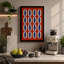 Striped Grid Study Geometric - Wrapped Canvas-311405904-311405910