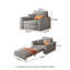 Canapé-lit extensible 54,33 po Modern-131258188