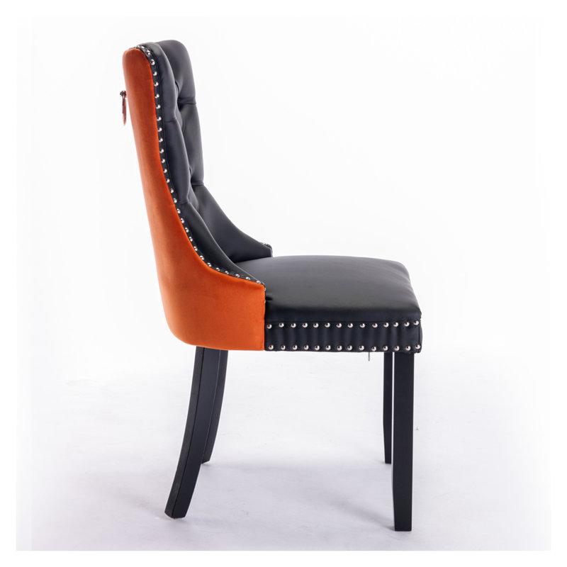  Ensemble de 2 chaises de salle à manger modernes Nikki, Noir
