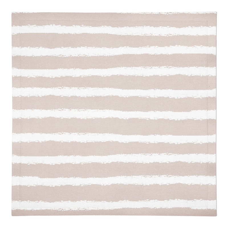 Serviette en coton 10 po, Gris / blanc