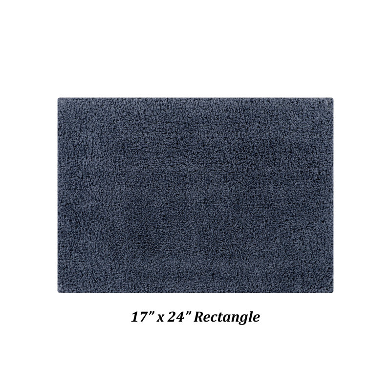 Tapis de salle de bain Micro, Rectangle 17 po x 24 po, Anthracite