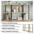 Easy Twist Assembly 3-Tier Wide Display Shelf In Brown-471032311