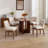 Upholstered Modern Dining Chairs With Soild Wood Legs Farmhouse Armless Kitchen Side Chairs For Dining Room Living Room-1146601824-1146601827-1146601830