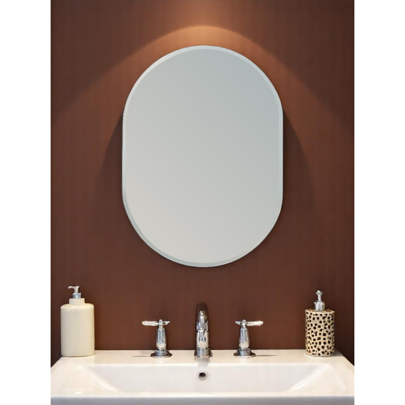 Lincoln Oval Mirror, 60cm H x 45cm W