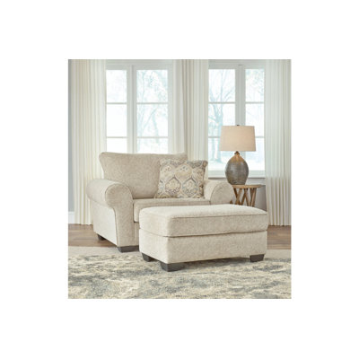 Fauteuil Domineek surdimensionné avec repose-pieds