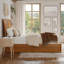 Lit plateforme en bois massif Lamayia avec pied de lit et tiroirs de rangement-846832785-832896266