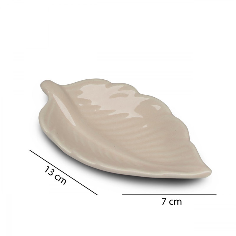 Lark Manor Dwaine Ceramic Condiment Server, Cream