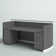 Cason Rectangle Solid Wood Reception Desk with Filing Cabinet