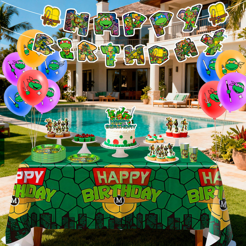 Ninja Turtles Party Decorations & Ninja Turtles Party Tableware Sets