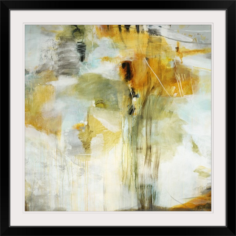 «Anjulie Logic» par Jill Martin, reproduction d'art, Cadre noir, H 24 po x l 24 po x P 1 po