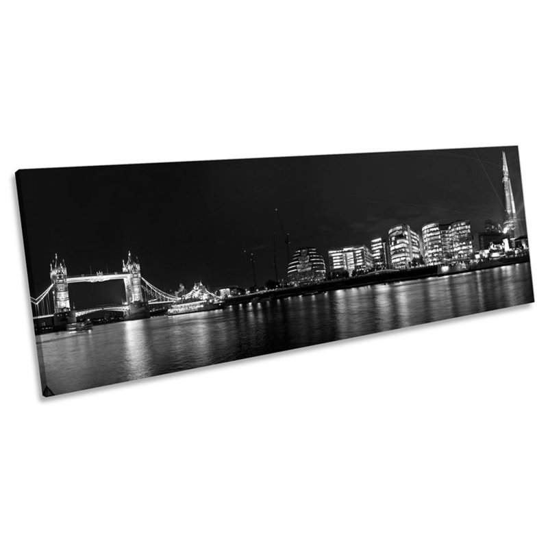 The Shard London City Landmark - Wrapped Canvas Print, 30.48cm H x 91.44cm W