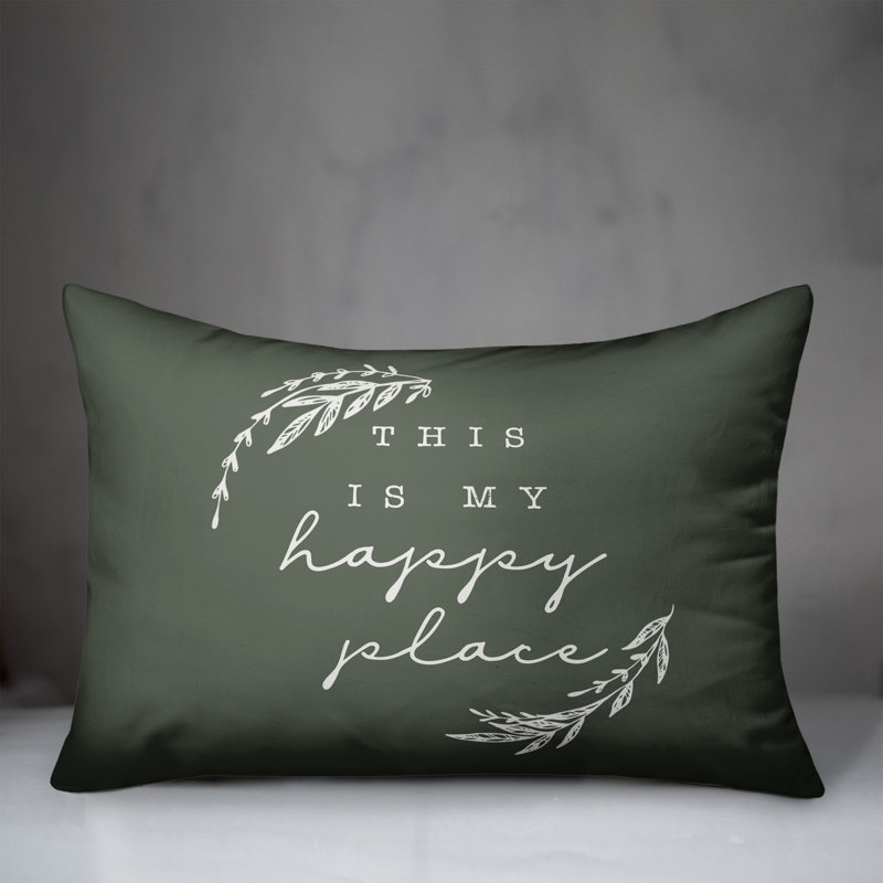 Outdoor Reversible Throw Pillow, H 18 po x l 25 po, Sauge