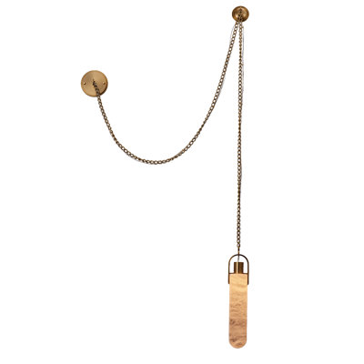 Flint 1 LT Winter Brass Pendant Kalco