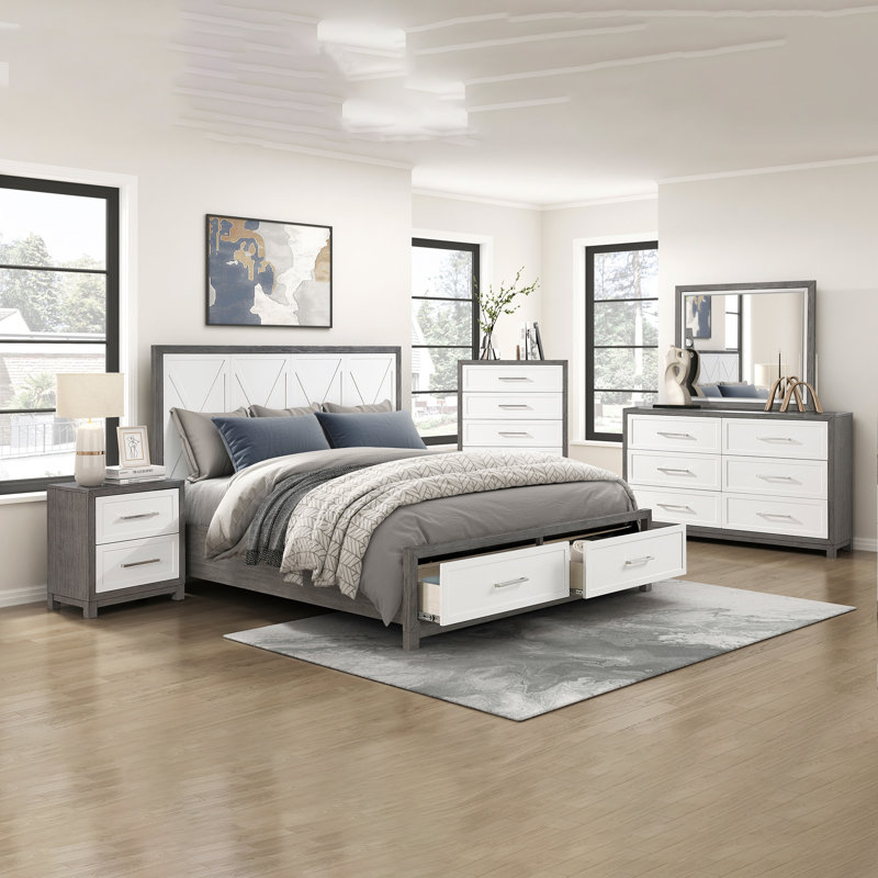 Mobilier de chambre à coucher deux tiroirs à deux tiroirs 1 pièce