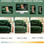 Canapé en U 4 po en chenille, tissu en chenille doux, conception plissée, assise ergonomique et canapé modulaire mobile avec coussin, éponge haute et décoration intérieure-1561879602