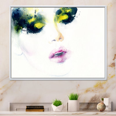 Styliste à la mode dans des couleurs vibrantes - reproduction sur toile