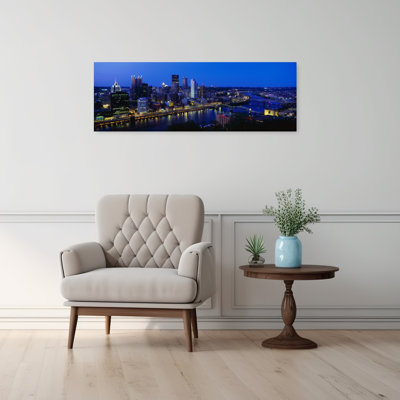 Pittsburgh PA by J Sohm/VOA LLC - Wrapped Canvas Panoramic Print