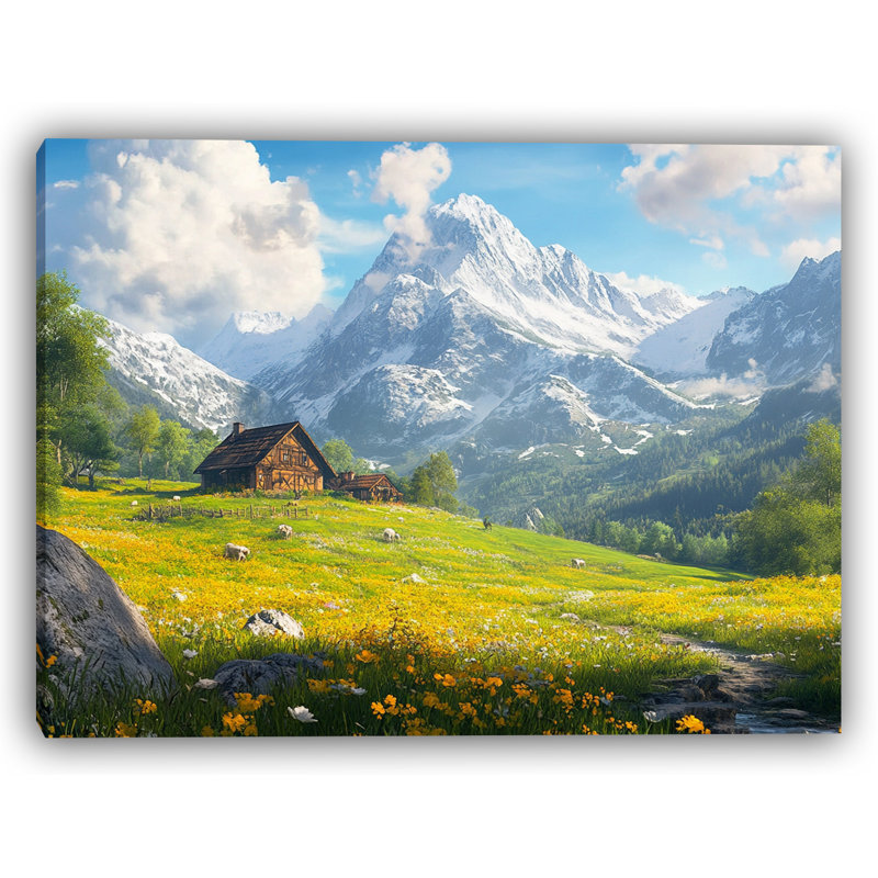 Art sur toile Twilight Blossoms - Evening Floral Glow, H 24 po x l 36 po