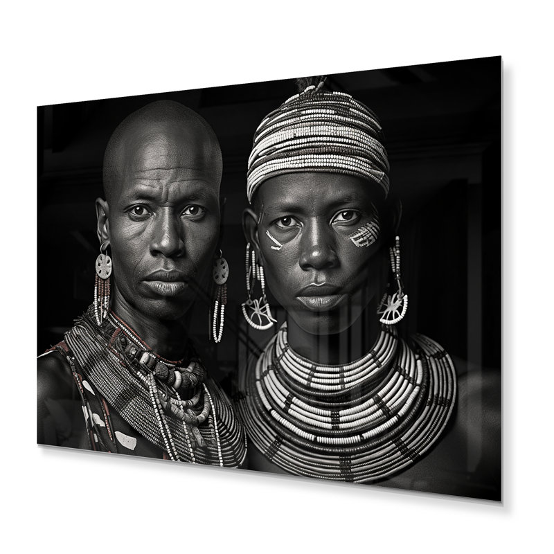 Guerrier africain - Masai - décoration murale en métal afro-américaine, H 24 po x l 32 po x P 1 po