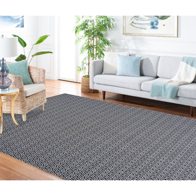 Martha Stewart Cotton Rug in Charcoal/Gray