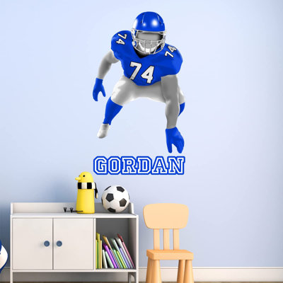 Adhésif décoratif joueur de football Lineman