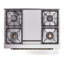 Cuisinière à double combustible 36 pouces avec 6 brûleurs, plaque chauffante (porte vitrée) ILVE Nostalgie II Series-98168262-124968143