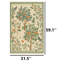 Tapis orange Arts & Crafts