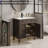 Dayan 30" Vintage Bathroom Vanity with Sink Top, Faucet, Eco-friendly Hand Paint-849861820