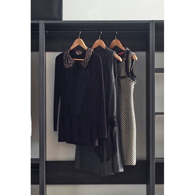 Kalinikos 94.19999999999999'' Closet System, Black