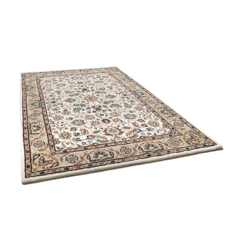 Hand-Tufted Oriental Rug Made Of Wool In Beige, Rectangle 190 x 290cm