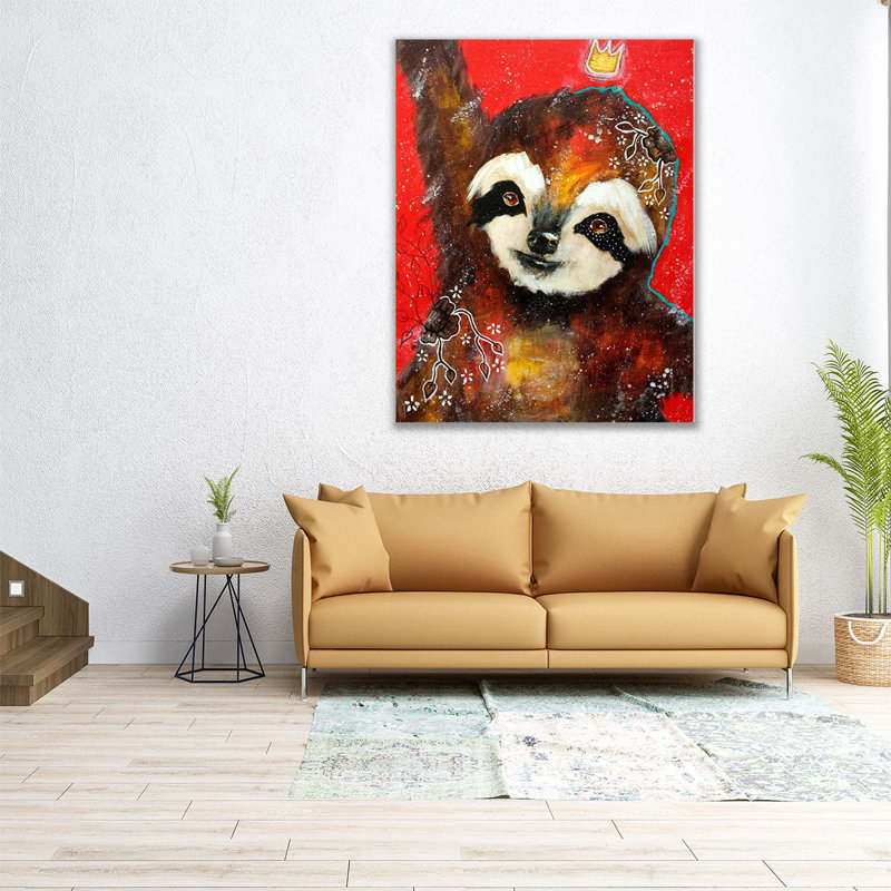 Un cœur rempli de joie - reproduction d'art sur toile, H 45 po x l 36 po