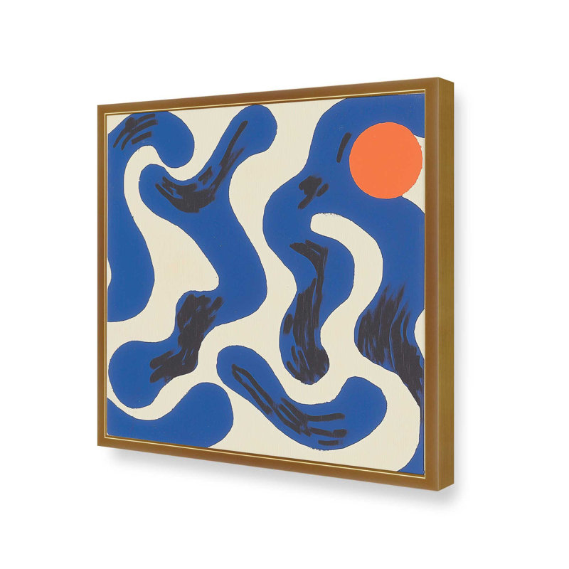 «Papercut Aura II» par Walker Noble, reproduction d'art, Impression sur cadre ouvert sans papier mat, H 30 po x l 30 po, Doré