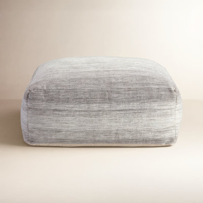 Talya 34" Cotton Upholstered Pouffe