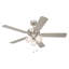 Ventilateur de plafond traditionnel en nickel brossé intérieur / extérieur 52 po avec trois ampoules DEL 3000K Stellant II-903346061-903346051
