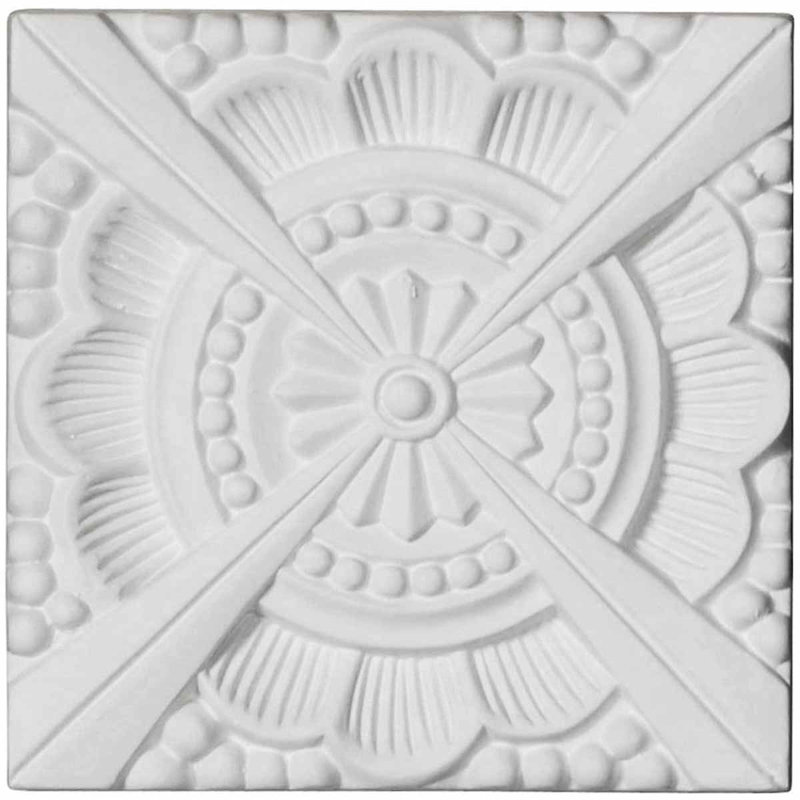Rosette perlée H 2,38 po x l 2,38 po x P 0,5 po Palmetto