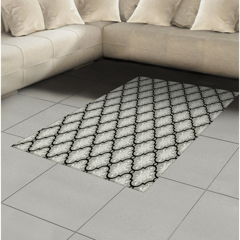 Floral High Density Long Fiber Poly Threads Decorative Area Rug Carpet, Rectangle 2'7" x 5'