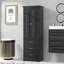 Armoire de rangement haute avec trois tiroirs-579270090