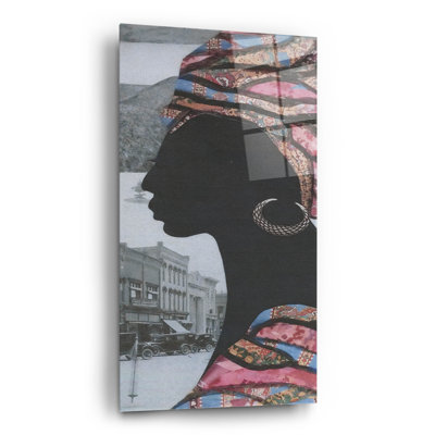 «Timeless Elegance 6» par Coco Good, art mural en verre acrylique, 12 po x 24 po