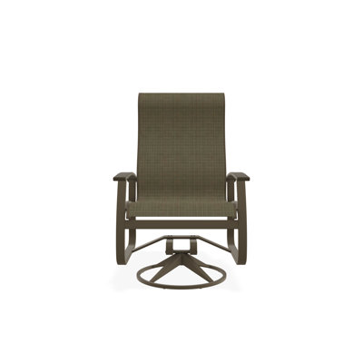 Chaise berçante pivotante en aluminium Belle Isle