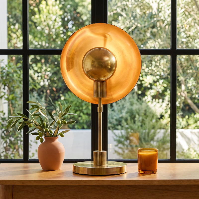 Kenne Engel Table Lamp-Burnt Brass