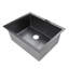 Évier de cuisine à simple cuve encastrable 23 po x 18 po avec finition noire en acier inoxydable 304 de calibre 18 Sinber-90989171
