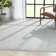 Markquan Markquan Sienna Modern Solid Pattern Indoor Blue Area Rug