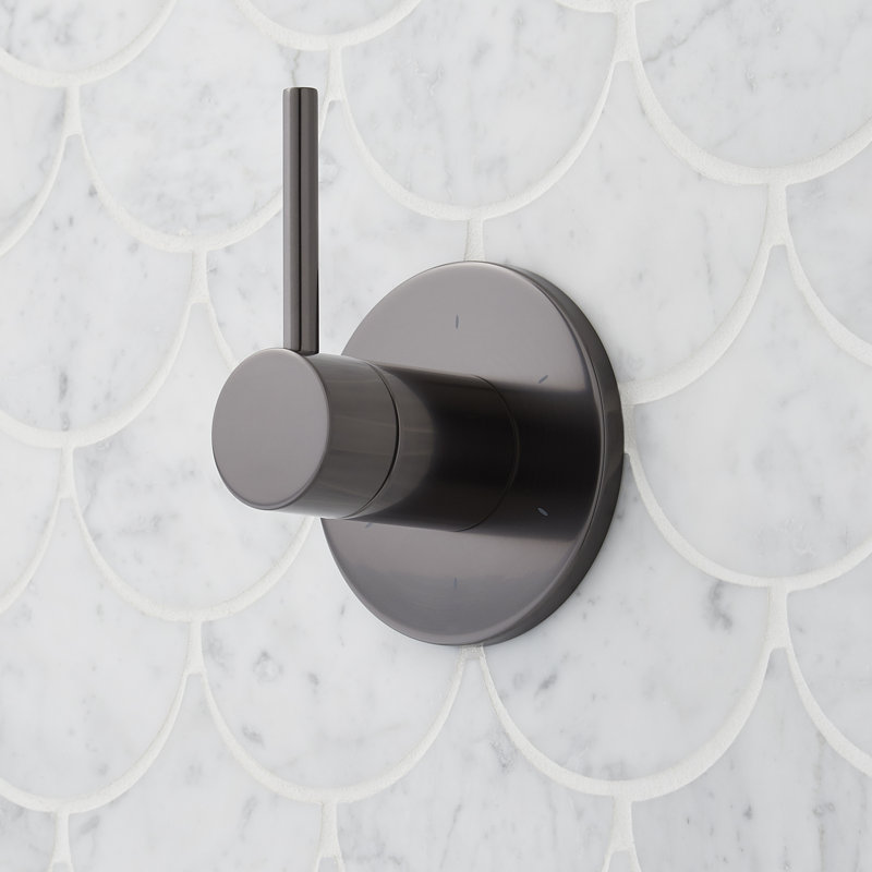 Inverseur de douche encastré Lexia et valve brute 1/2 po - bronze