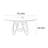 Solid wood rock slab round table-106591414