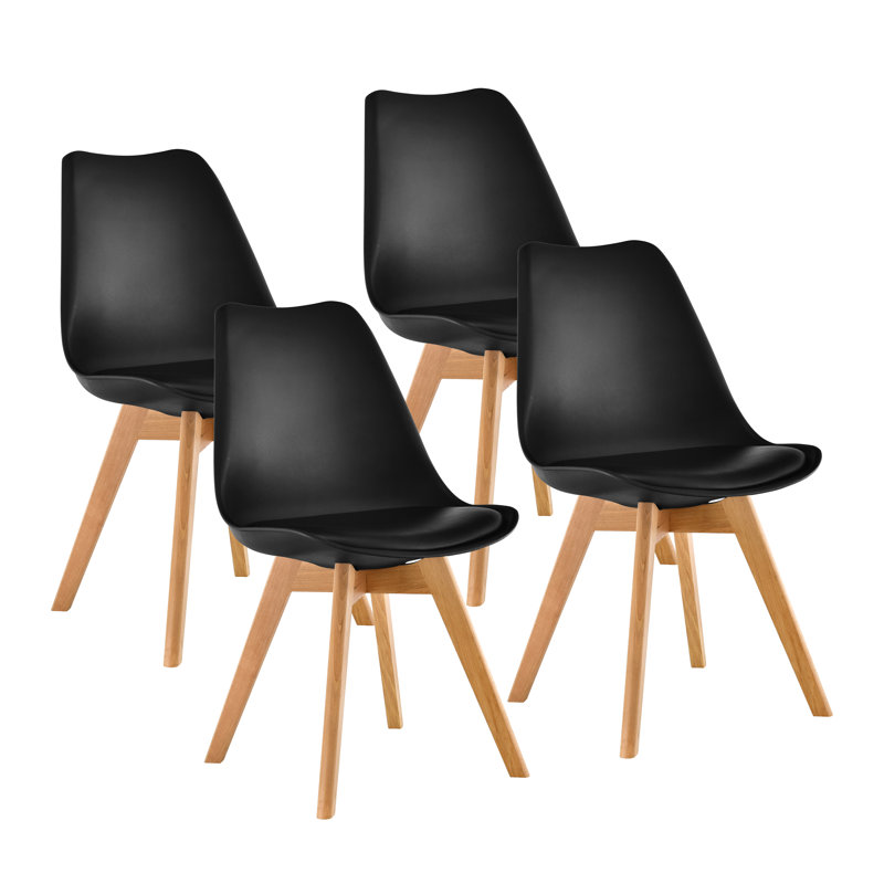 Chaise d'appoint Hermina, Noir, 4