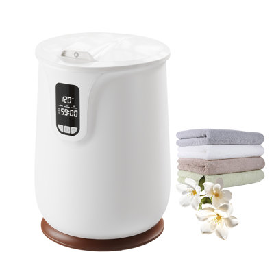Fast Even Heating Towel Warmer Bucket for Bathroom – 20L Large Capacity, Adjustable Timer, Auto Shut-Off & Overheat Protection, Portable Electric Dryer for Towels, Bathrobes, Blankets, Pajamas – Drain