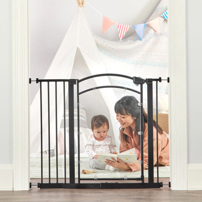 In Sight Walk-Through Safety Gate - Black