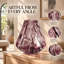 Vase de table moderne en verre mauve 10 po Modern Art