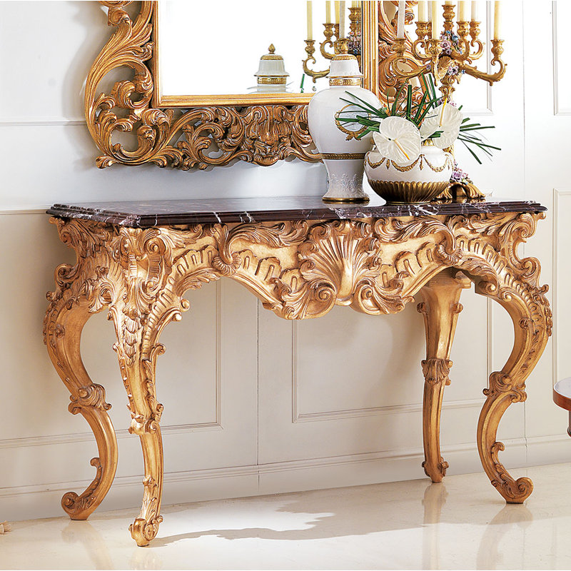 Console en bois massif 56 po